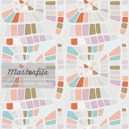 Seamless geometrical background in a retro style. Vector illustration