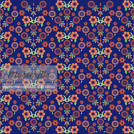 seamless background pattern designed by the Ottoman Empire
