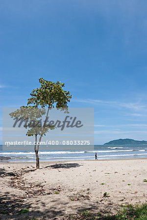 View over Tamarindo beach, Costa Rica Pacific Coast.