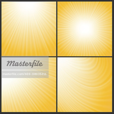 illustration  with abstract sun wave backgrounds
