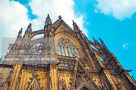 Cologne Cathedral. World Heritage - a Roman Catholic Gothic cathedral in Cologne.