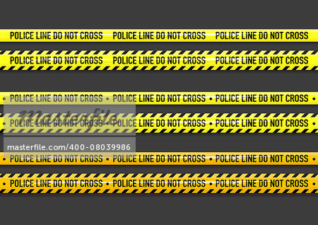 Vector Police line do not cross tape design