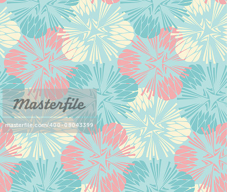 seamless floral background. Vector abstract pattern with flower