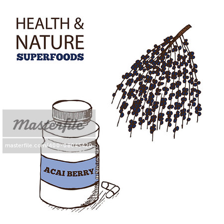 Health and Nature Superfoods Collection.  Acai berries