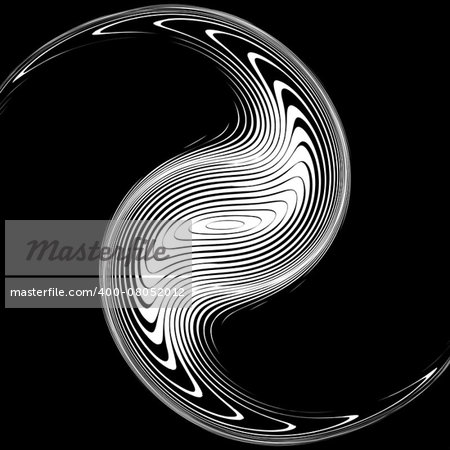 Design monochrome whirlpool movement background. Abstract warp backdrop. Decor element. Vector-art illustration. No gradient