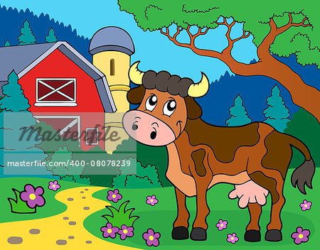 Cow theme image 2 - eps10 vector illustration.
