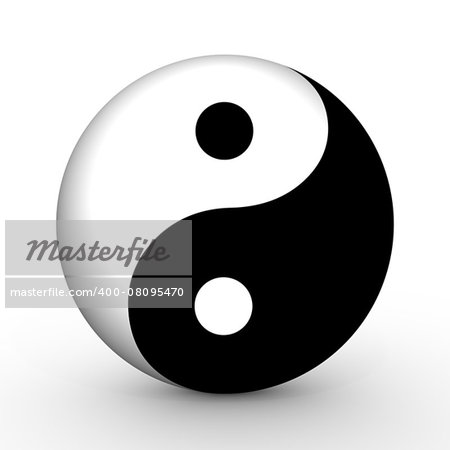 Illustrated Yin and Yang symbol