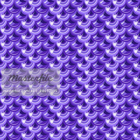 Seamless violet shiny river fish scales. Dragonscale. Brilliant background for design. Vector illustration eps 10