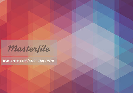 Abstract 2D mosaic triangle background for web