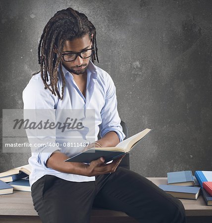 Teacher reads the interesting books before class