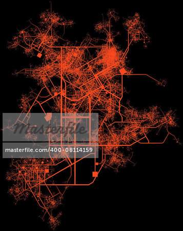 City Infrastructure Planning with Roads and Buildings