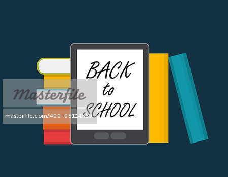 Back to School Label Concept Illustration. EPS10