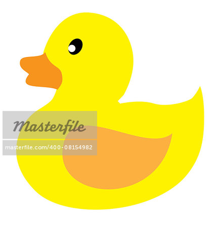 vector illustration of a toy rubber duck