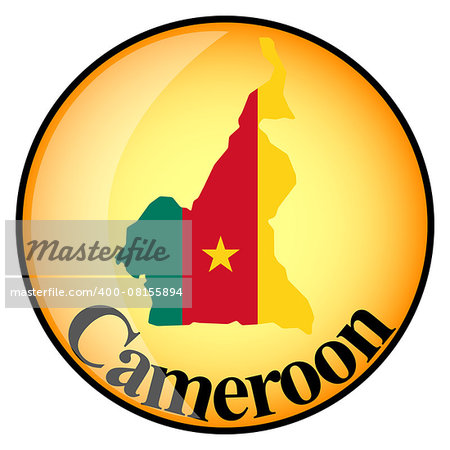 orange button with the image maps of Cameroon in the form of national flag