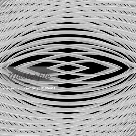 Design monochrome waving lines background. Abstract grid textured backdrop. Vector-art illustration. EPS10