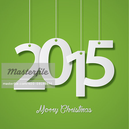 Happy new year 2015 creative greeting card design