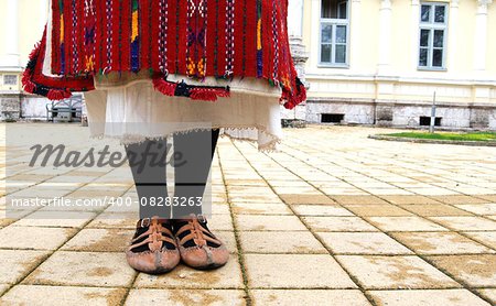 Picture of a Traditional macedonian costume, details