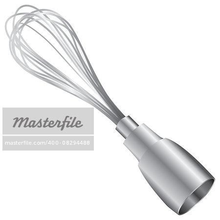 Whisk attachment for an electric blender. Vector illustration.