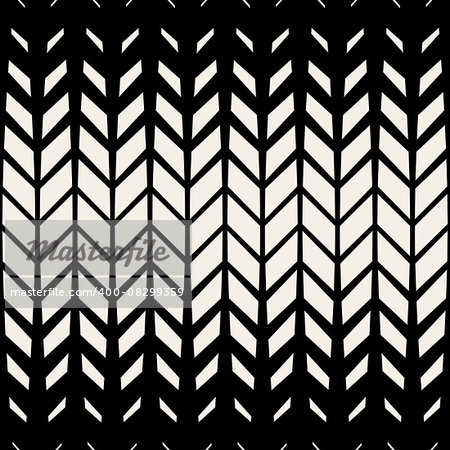 Vector Seamless Black And White Triangle Diagonal Chevron Grid Halftone Pattern Background