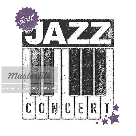 Urban jazz Art concept Vector background.