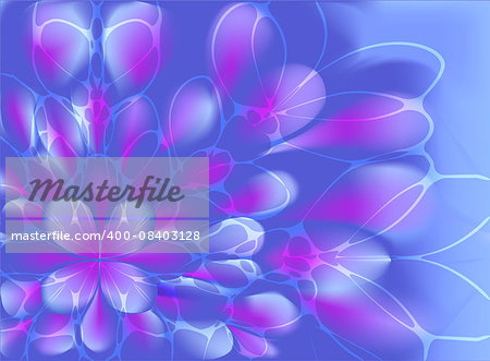 Abstract vector fractal resembling a flower with web. EPS10 vector illustration.