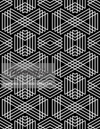 Seamless geometric pattern. Vector art.