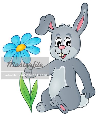 Easter bunny thematic image 1 - eps10 vector illustration.