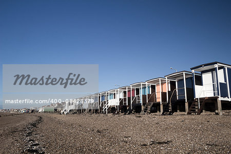 Beach Huts at Thorpe Bay, near Southend-on-Sea, Essex, England