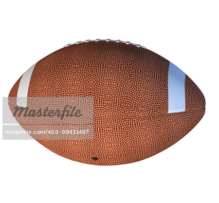 Digitally rendered illustration of an american football ball.
