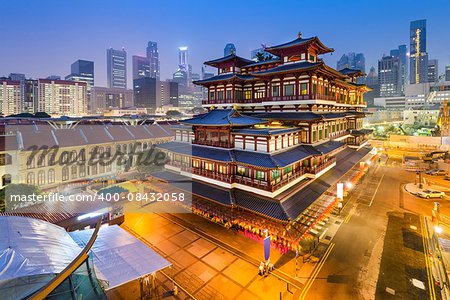 Singapore at the Buddha Tooth Relic Temple.