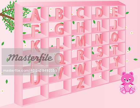 English alphabets for kids in vector eps10 format. English alphabets for kids in vector eps10 format.