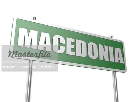 Macedonia concept image with hi-res rendered artwork that could be used for any graphic design.