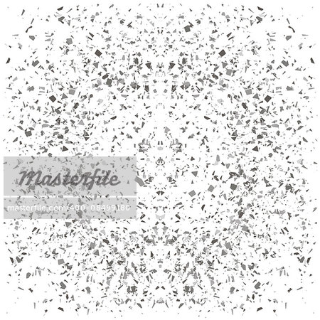 Particles Background. Gray Confetti Isolated on White Background.
