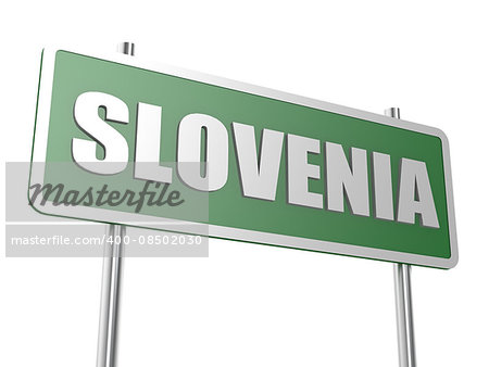 Slovenia image with hi-res rendered artwork that could be used for any graphic design.