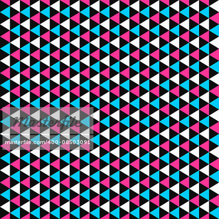 Color mosaic geometric pattern - vector seamless background.