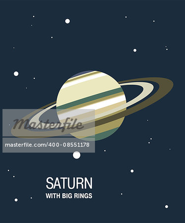 Minimalistic Saturn Planet