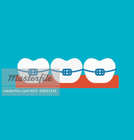 Braces vector illustration. Braces vector isolated on white background. Braces vector icon illustration. Braces vector isolated vector. Braces vector flat silhouette