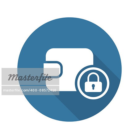 Assets Protection Icon. Flat Design. Business Concept Isolated Illustration.