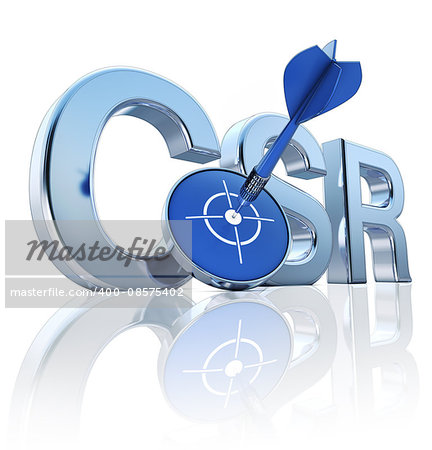 3D rendering of a CSR icon