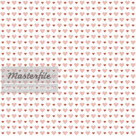 seamless background with hearts for valentines day