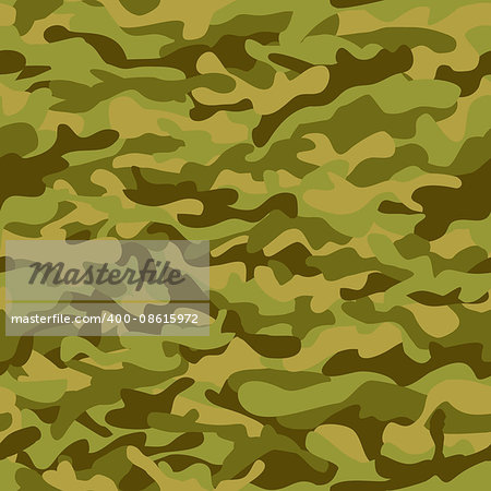 Seamless vector square camouflage green pattern, background