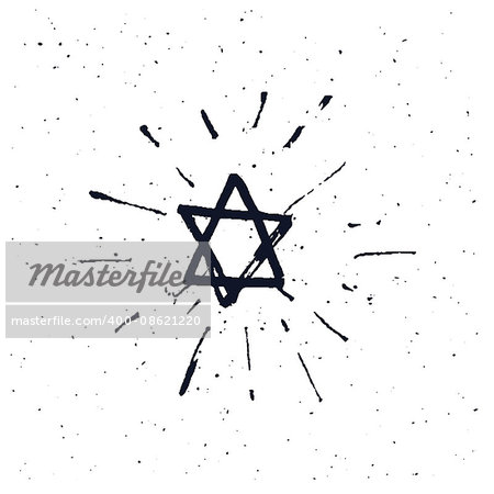 Star of David. vector illustration