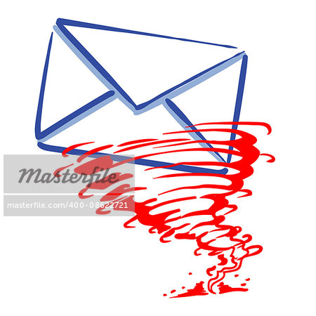 express mail message web line icon sending a message