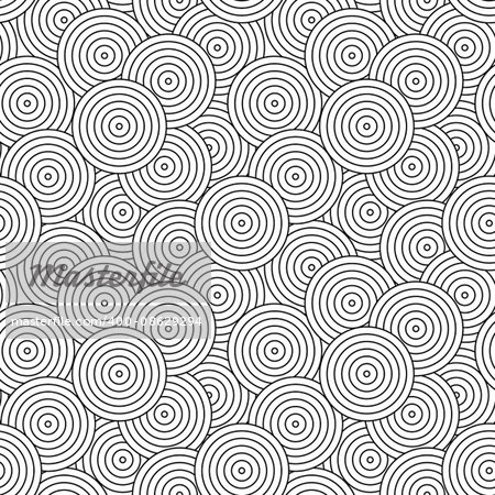Circles geometric pattern - a seamless vector background.