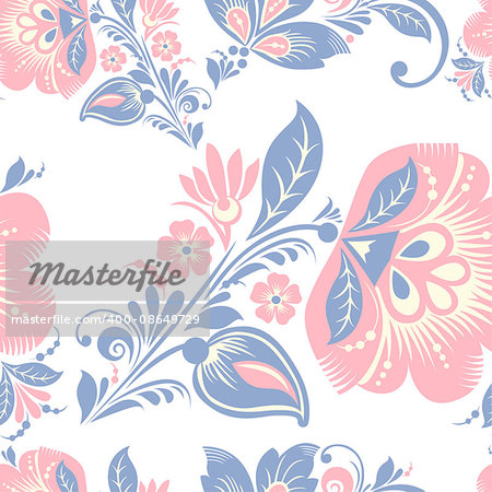 Romantic seamless floral pattern. Seamless pattern can be used for wallpaper, pattern fills, web page backgrounds, surface textures. vector background. Eps 8