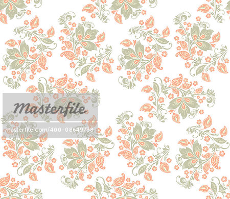 Romantic seamless floral pattern. Seamless pattern can be used for wallpaper, pattern fills, web page backgrounds, surface textures. vector background. Eps 8