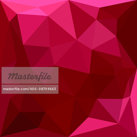 Low polygon style illustration of a firebrick red abstract geometric background.