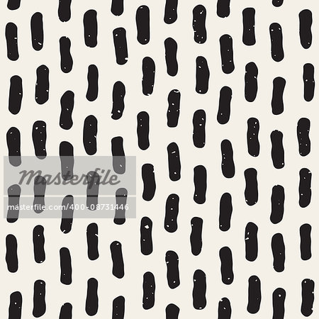 Vector Seamless Black And White Hand Drawn Vertical Lines Grungy Pattern. Abstract Freehand Background Design