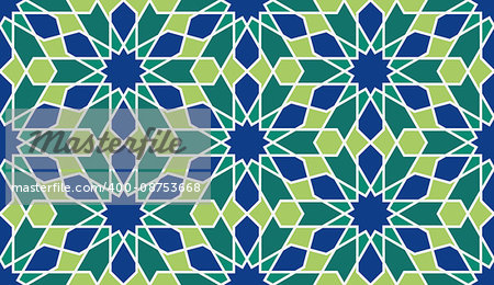 Morocco Seamless Pattern. Traditional Arabic Islamic Background. Mosque decoration element.