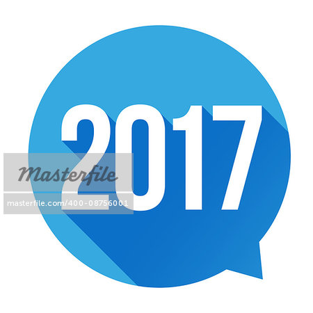 Year 2017 sign vector